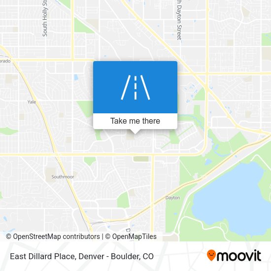 East Dillard Place map