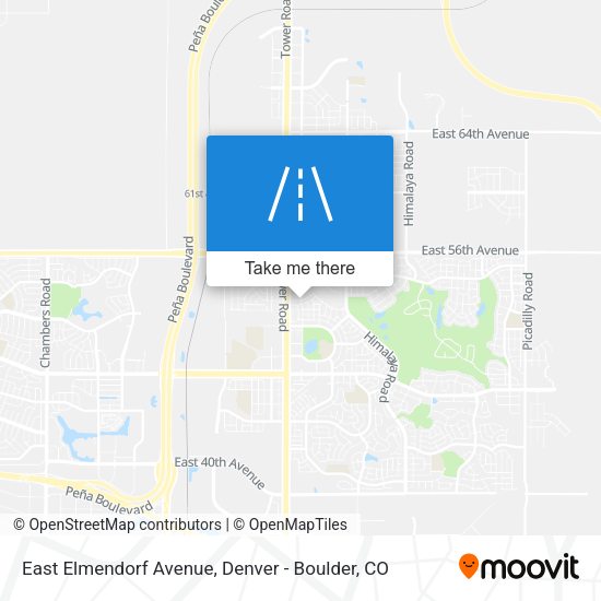 Mapa de East Elmendorf Avenue