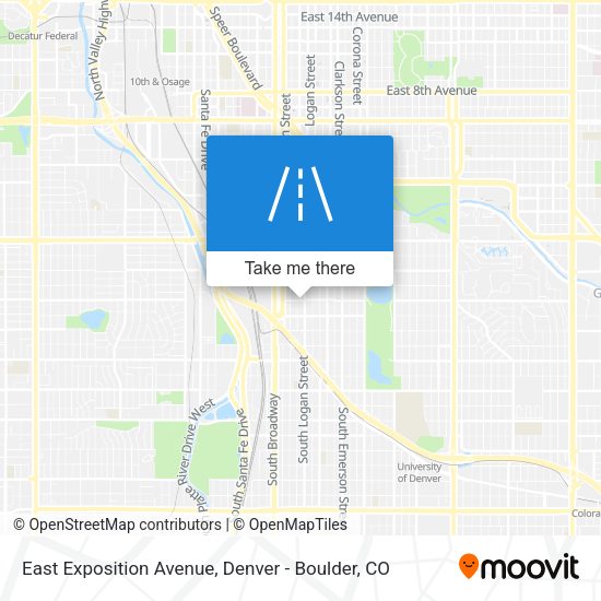 East Exposition Avenue map