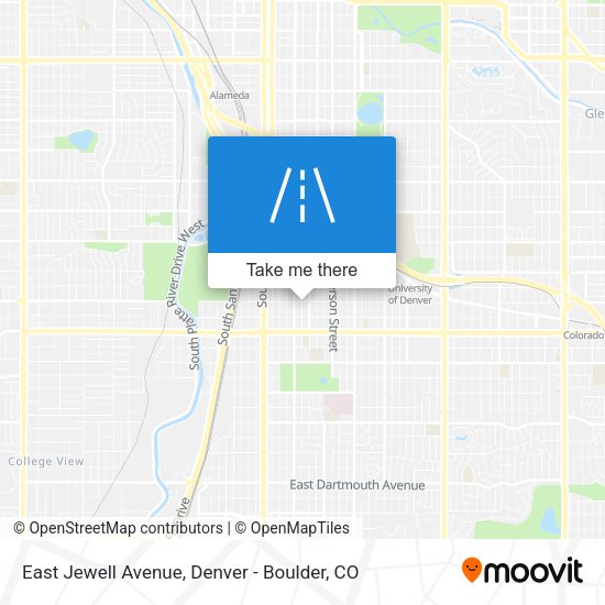 Mapa de East Jewell Avenue