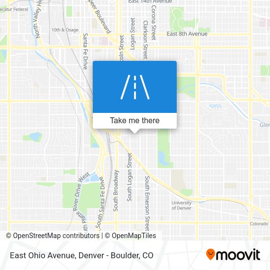 East Ohio Avenue map