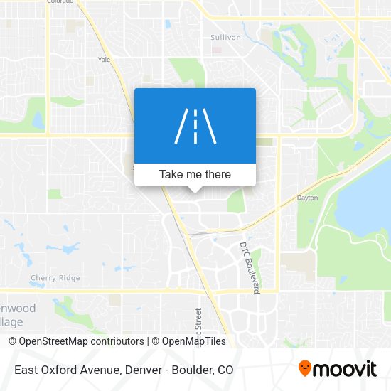 East Oxford Avenue map