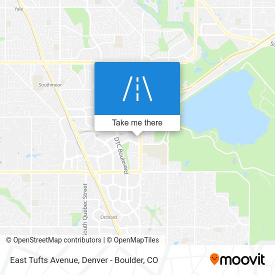 Mapa de East Tufts Avenue