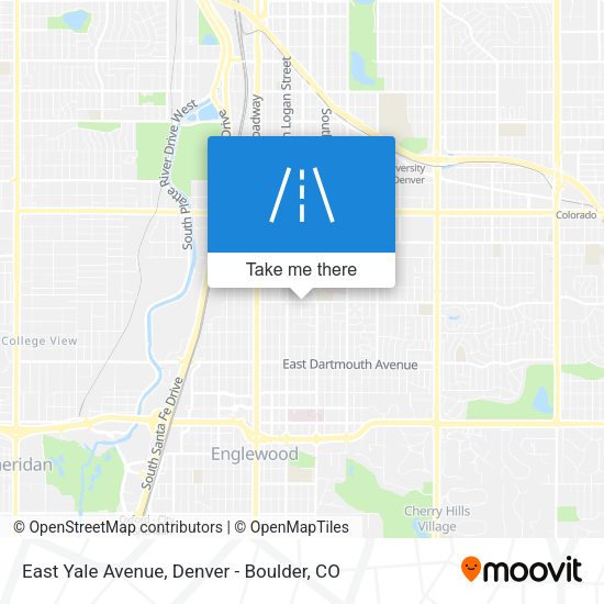 Mapa de East Yale Avenue