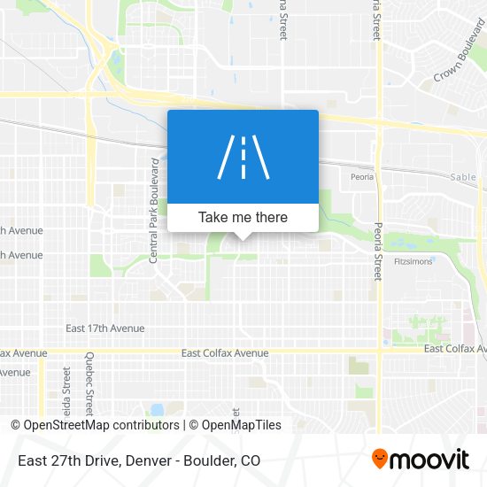 East 27th Drive map