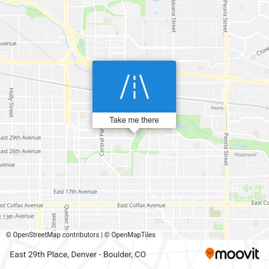 East 29th Place map
