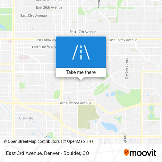 Mapa de East 3rd Avenue