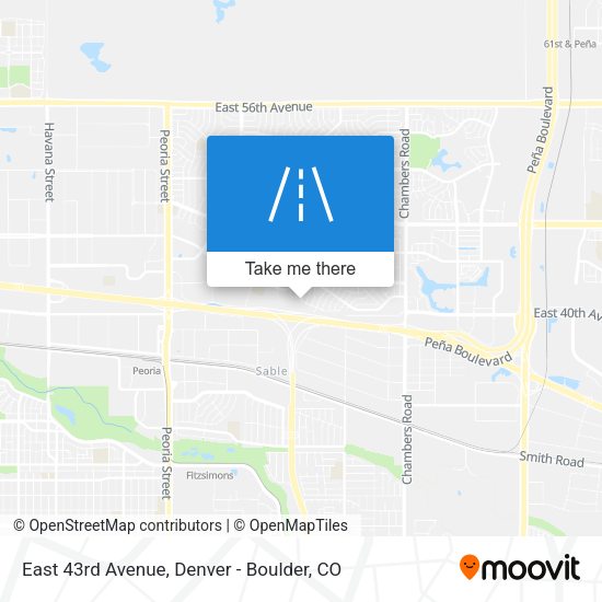 Mapa de East 43rd Avenue