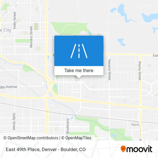 East 49th Place map