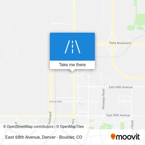 East 68th Avenue map