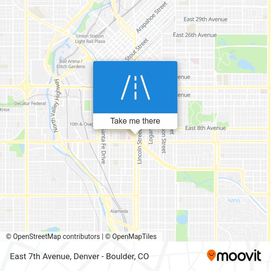 Mapa de East 7th Avenue