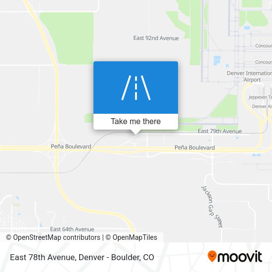 East 78th Avenue map