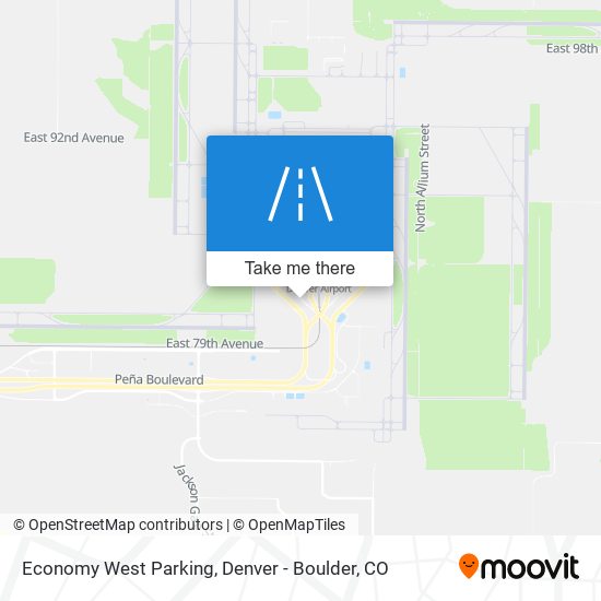 Mapa de Economy West Parking