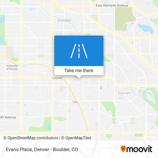 Mapa de Evans Place