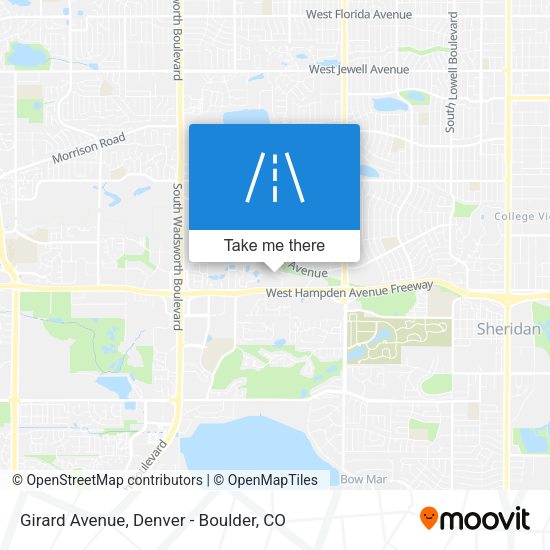 Girard Avenue map
