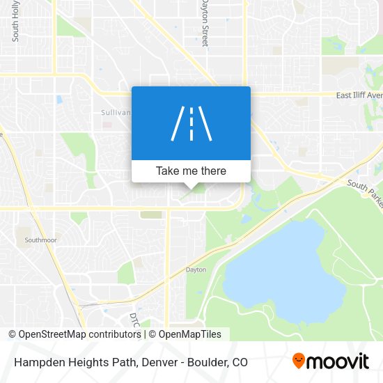 Hampden Heights Path map