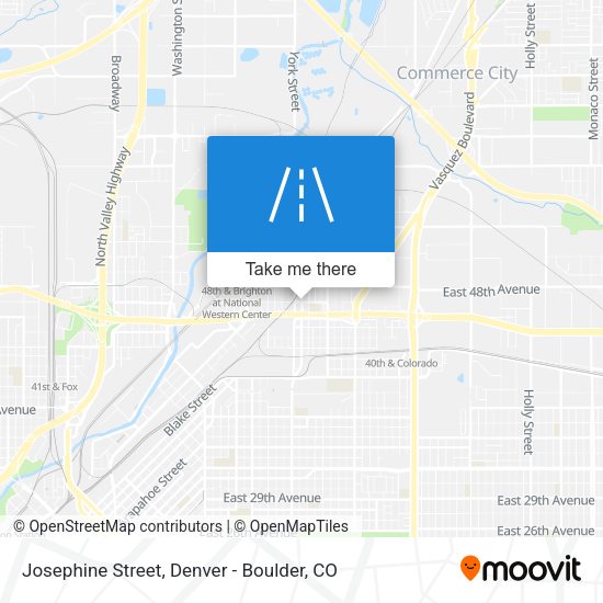 Josephine Street map