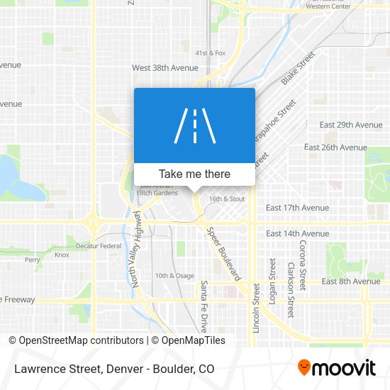 Mapa de Lawrence Street