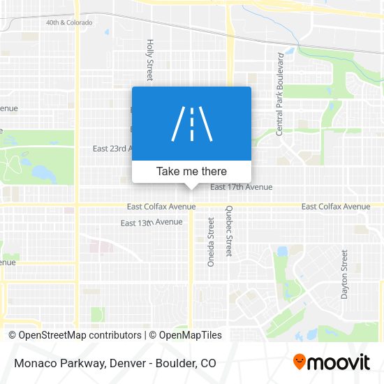Monaco Parkway map