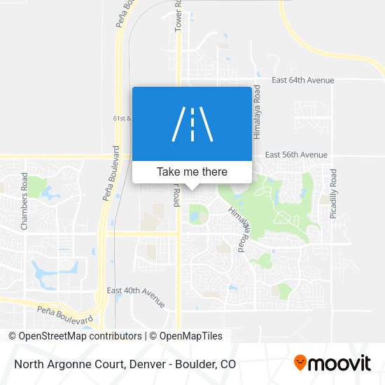 North Argonne Court map