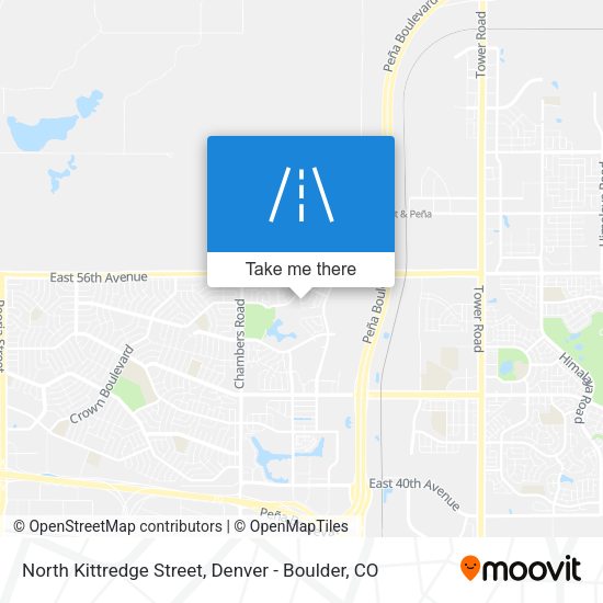 Mapa de North Kittredge Street