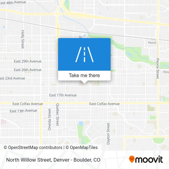 North Willow Street map