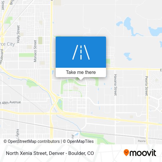 North Xenia Street map