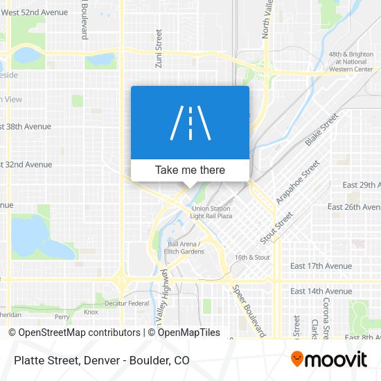Platte Street map