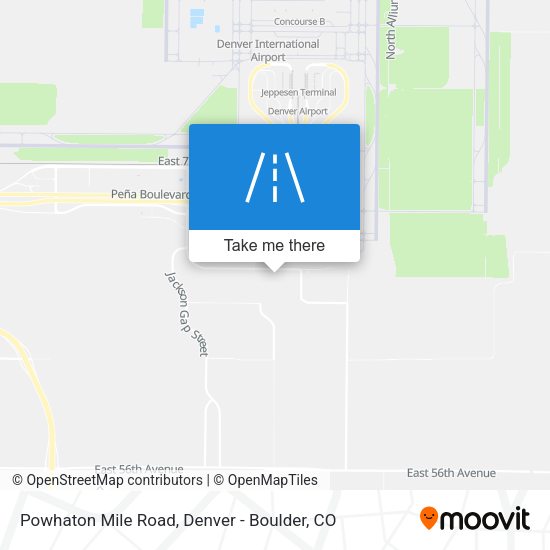 Mapa de Powhaton Mile Road
