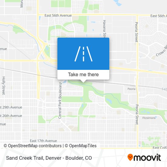 Mapa de Sand Creek Trail