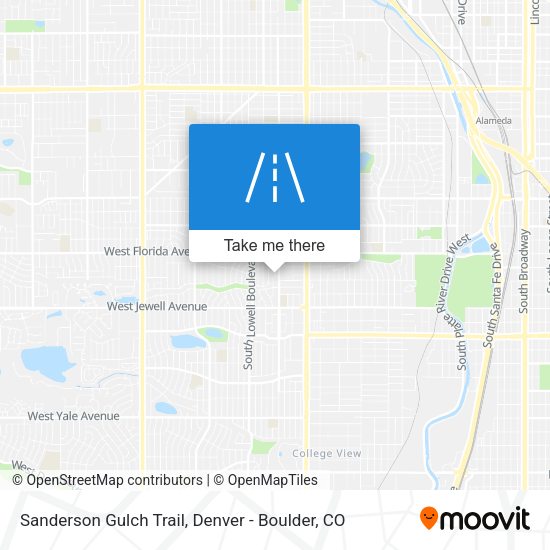 Mapa de Sanderson Gulch Trail