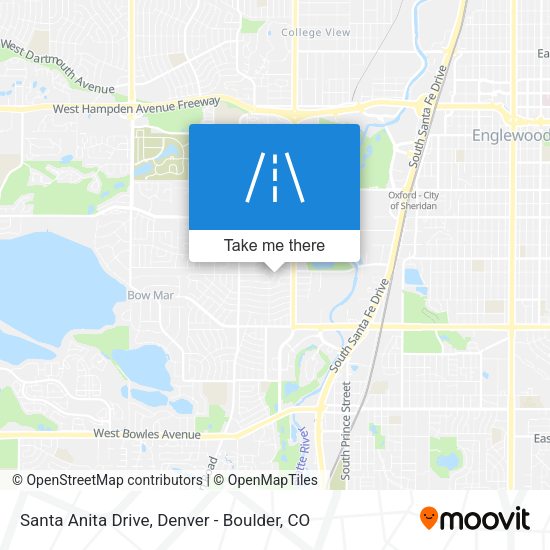 Santa Anita Drive map