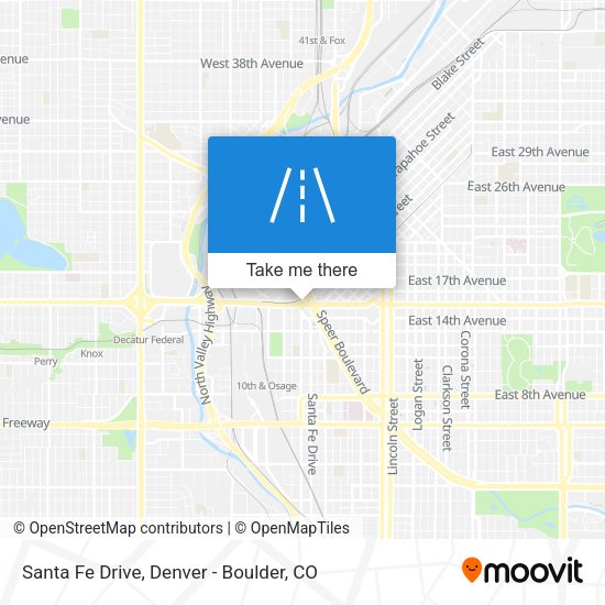 Santa Fe Drive map