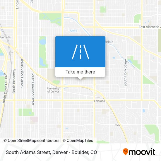 South Adams Street map