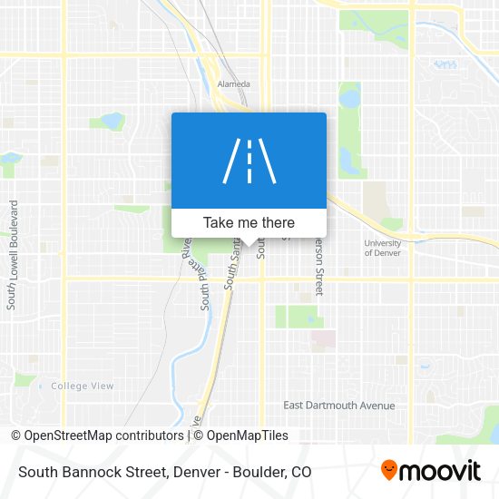 South Bannock Street map