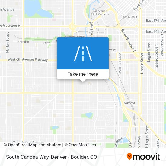 South Canosa Way map