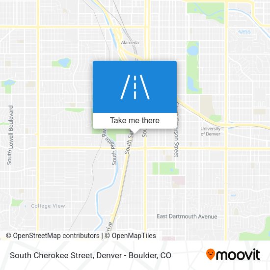 Mapa de South Cherokee Street