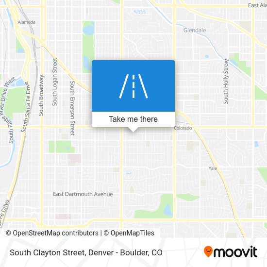 South Clayton Street map