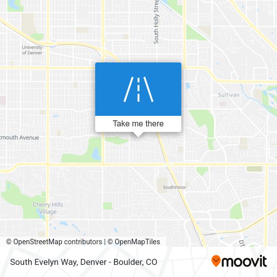 South Evelyn Way map