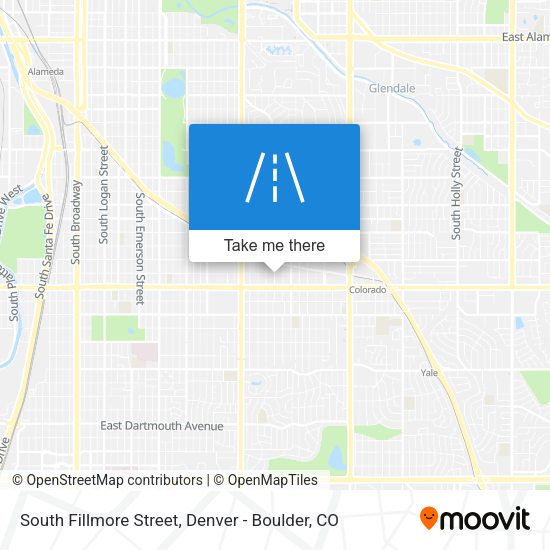 Mapa de South Fillmore Street