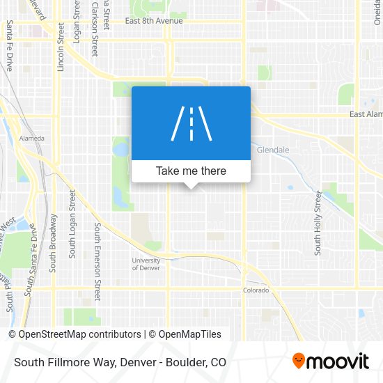 Mapa de South Fillmore Way