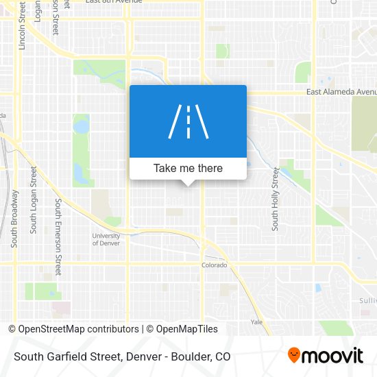 South Garfield Street map