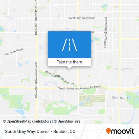 South Gray Way map