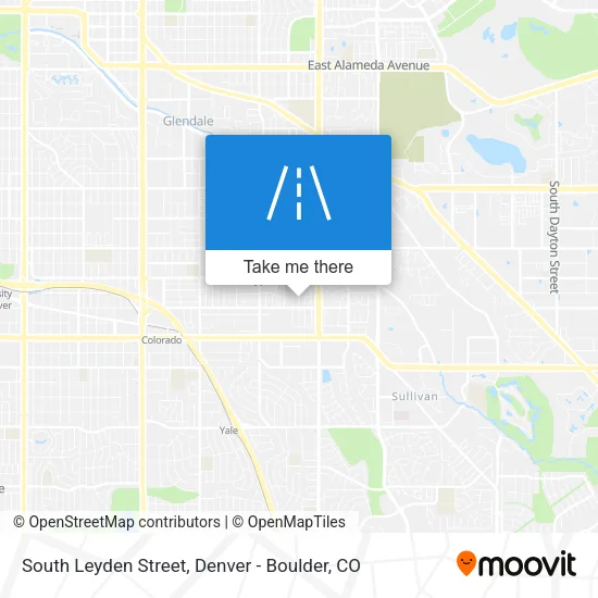 South Leyden Street map