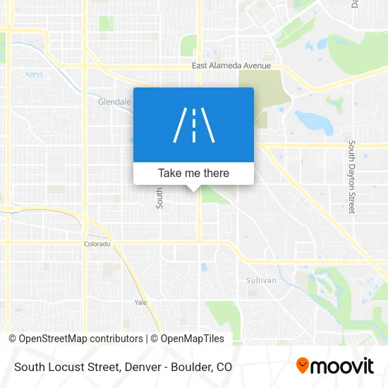 South Locust Street map