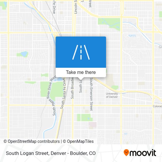Mapa de South Logan Street