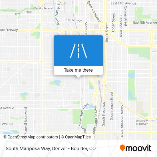 South Mariposa Way map