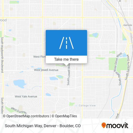 South Michigan Way map