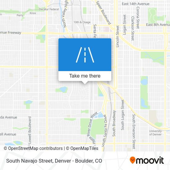 Mapa de South Navajo Street