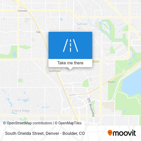 South Oneida Street map